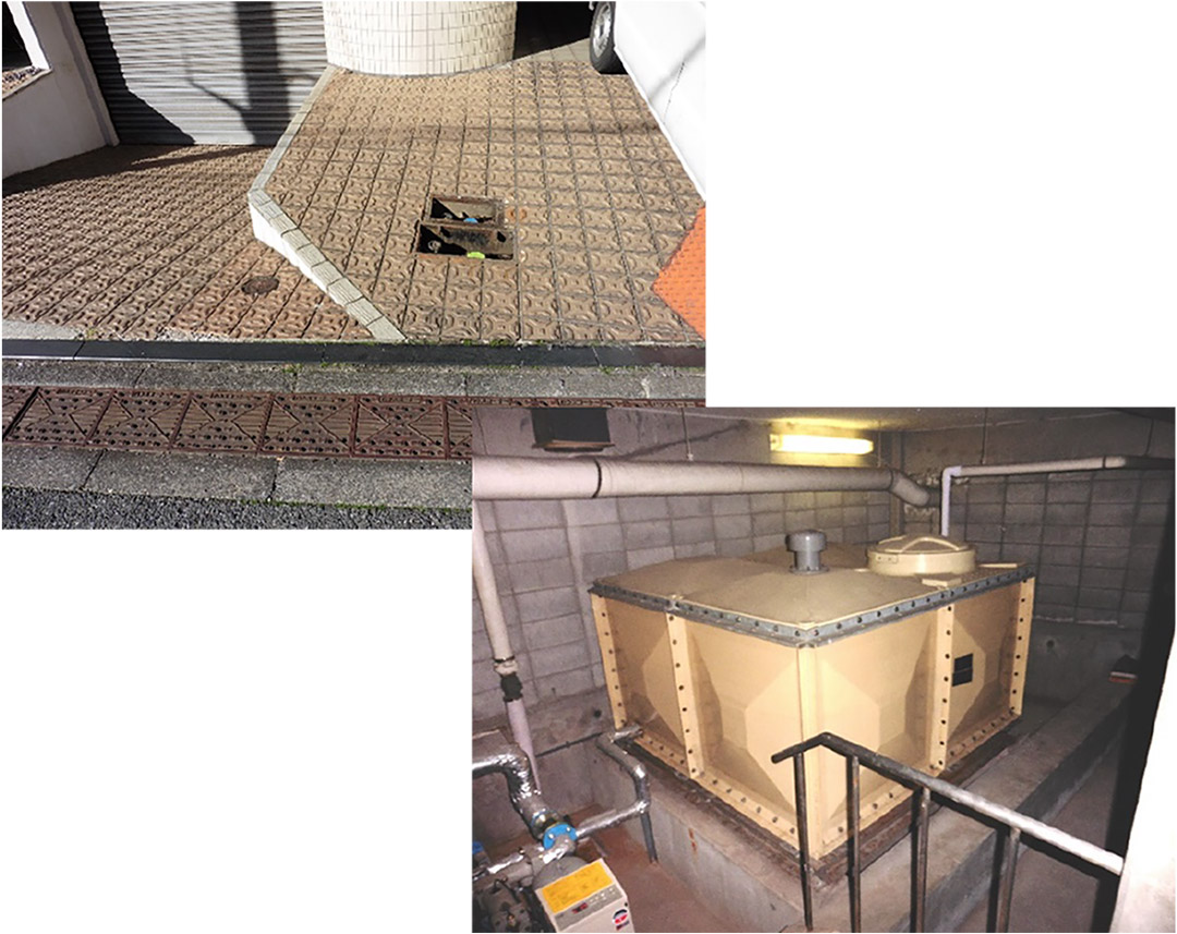 東京都目黒区の３階建てマンションの施工例　施工前