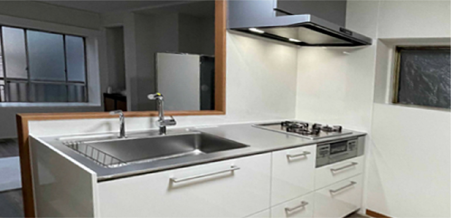 キッチンリフォームの施工事例01