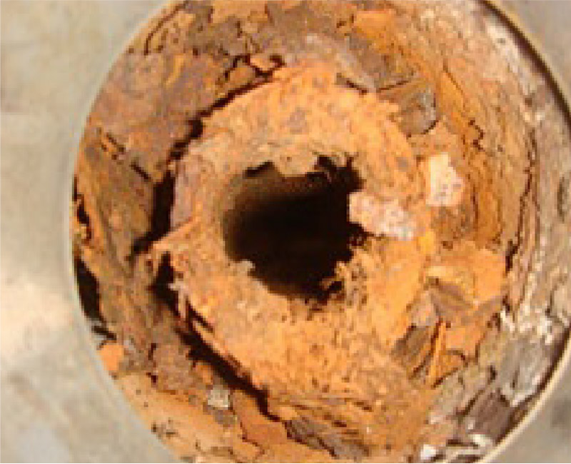 排水管の錆の様子