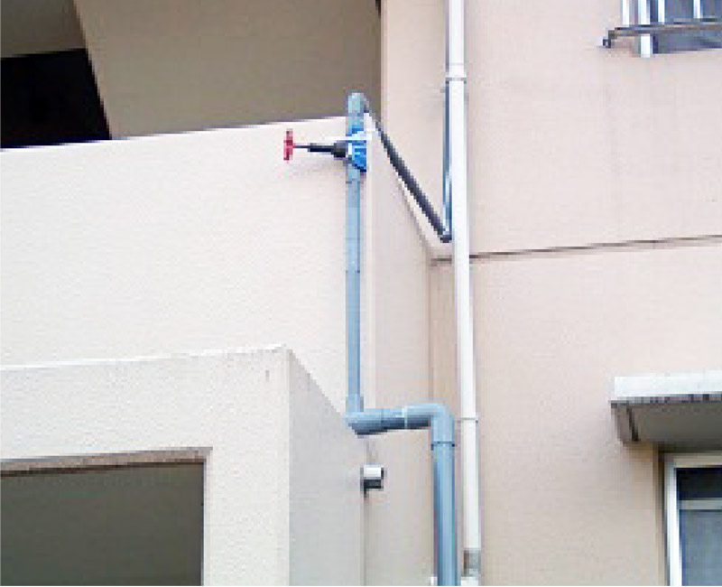 給水管の仮設置