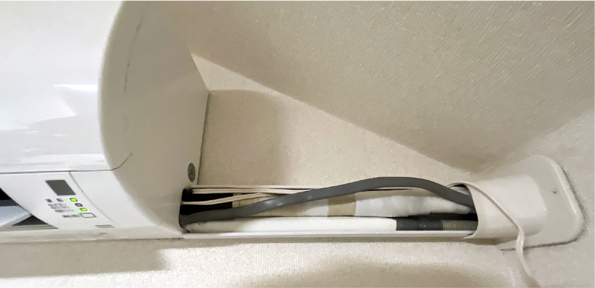 エアコンのつまりからの水漏れ