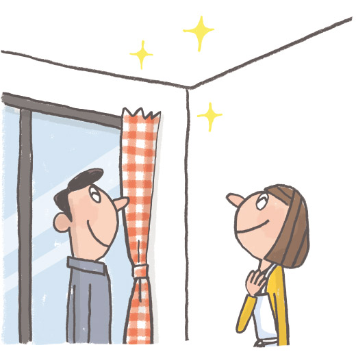 水漏れ修復を開始イラスト