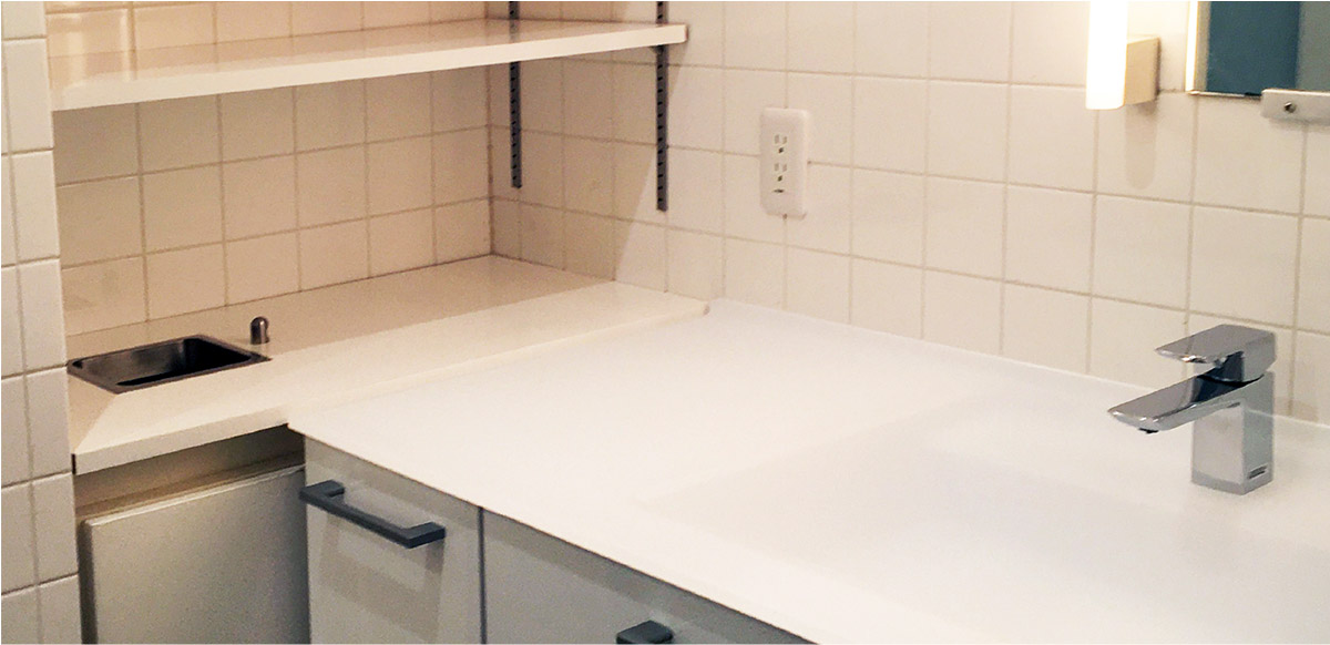 洗面所リフォームの施工事例1