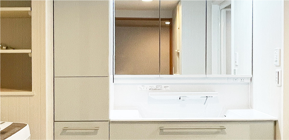 洗面所リフォームの施工事例2