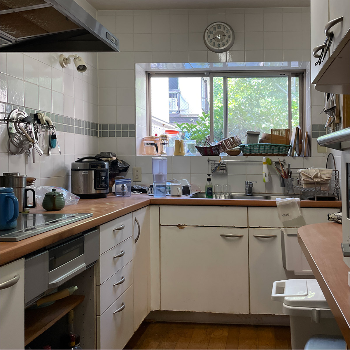 品川区戸建て住宅／システムキッチンTOTO　ザ・クラッソ I型　L2400　施工前