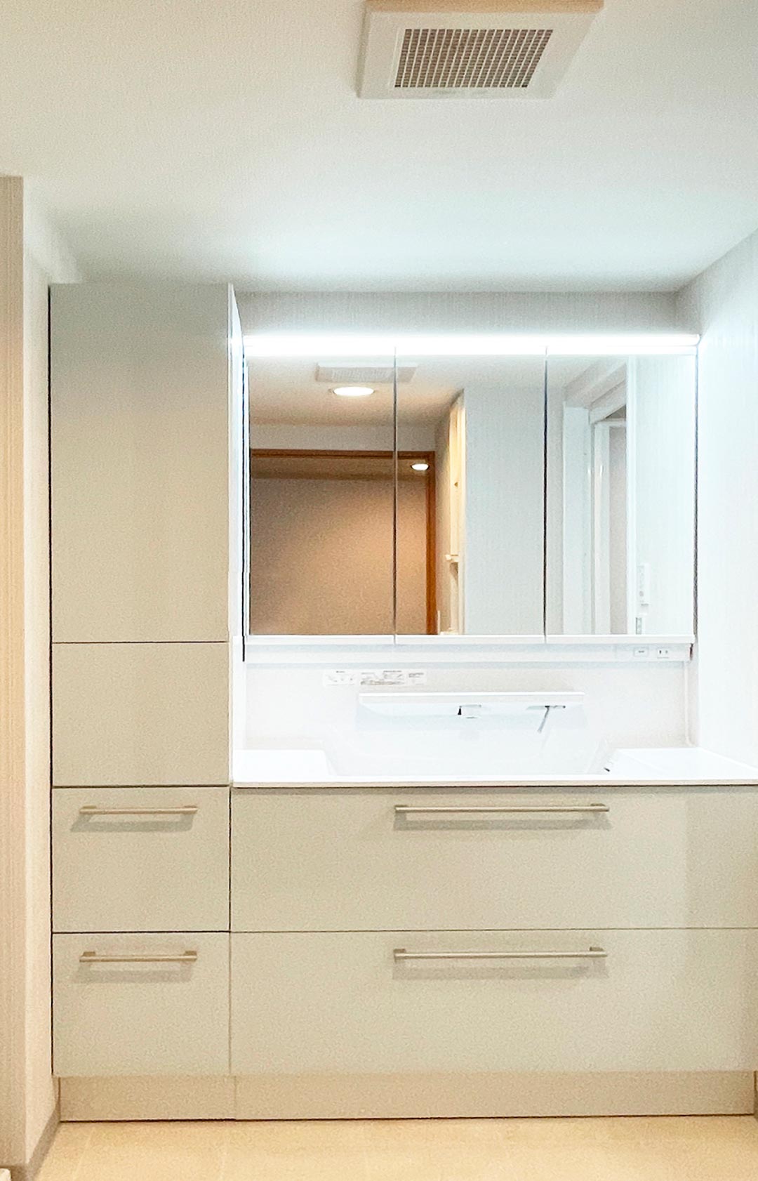 洗面所リフォームの施工事例